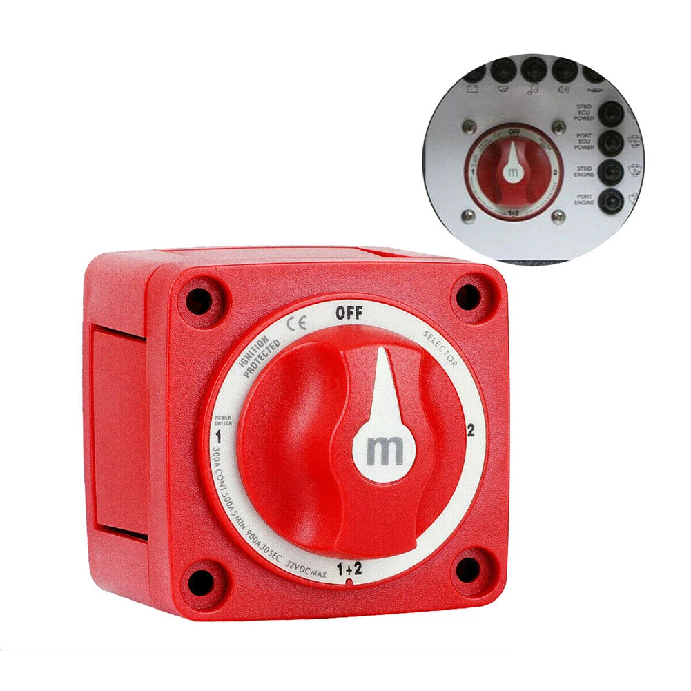 

Electrical Switch for Blue Sea 6007 M-Series Mini Dual Battery Selector Switch 4 Position Marine Boat