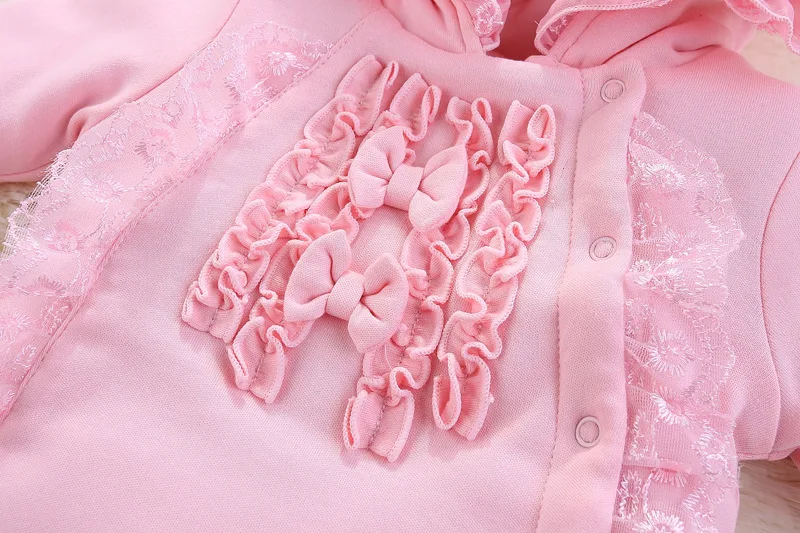 Одежда для новорожденных девочек 0 3 месяцев хлопковая одежда зимний детский