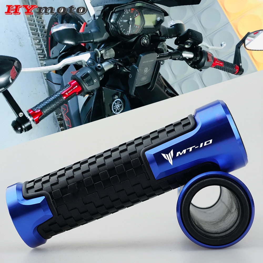 

For YAMAHA MT10 FZ10 MT 10 2016-2018 7/8'' 22mm Handlebar Grips Motorcycle Dirt Bike Moto Handle Bar End Cap Weight Plugs Slider