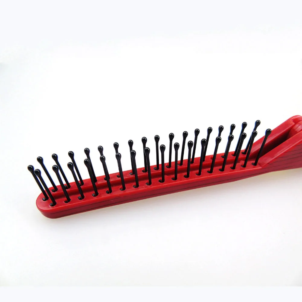 Double Headed Toothed Foldable Hair Comb Women Travel Portable Beauty Plastic Massage Brush Hairdressing Styling Tools | Красота и