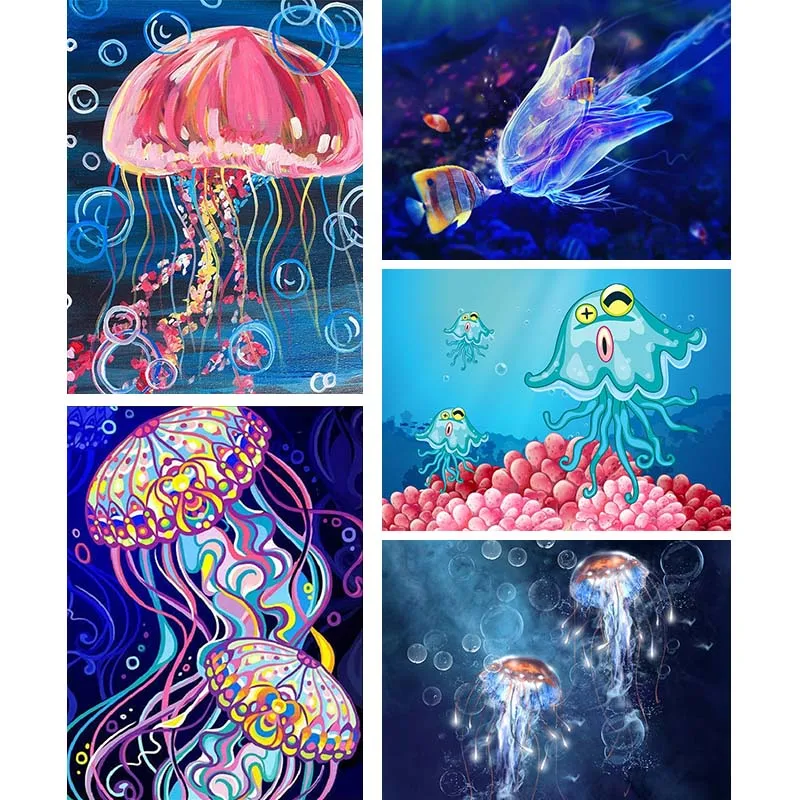 Мозаика из искусственных пузырей в виде Медузы|Алмазная мозаика и вышивка| |