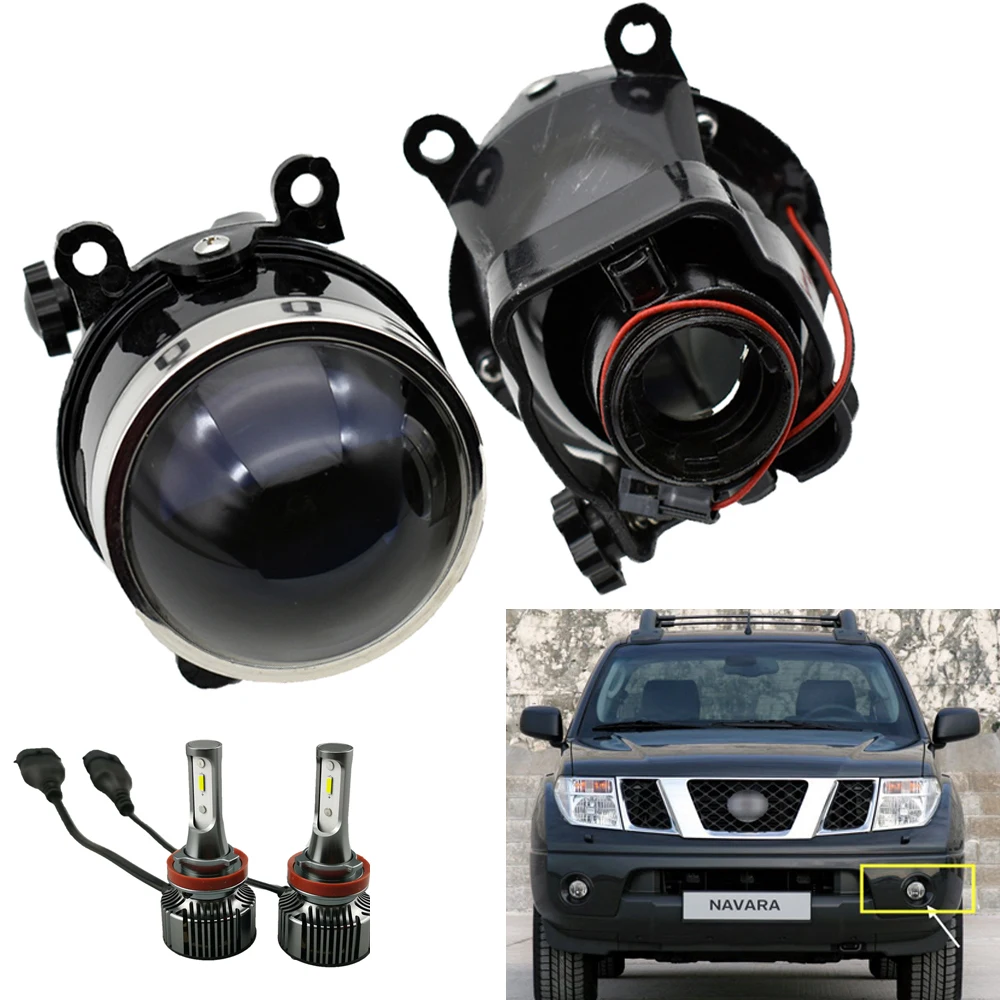 

Для NISSAN Navara D40 Противотуманные фары Note E11 Pathfinde R51 3,0 дюйма регулируемый кронштейн Биксеноновые водонепроницаемые Проекционные линзы