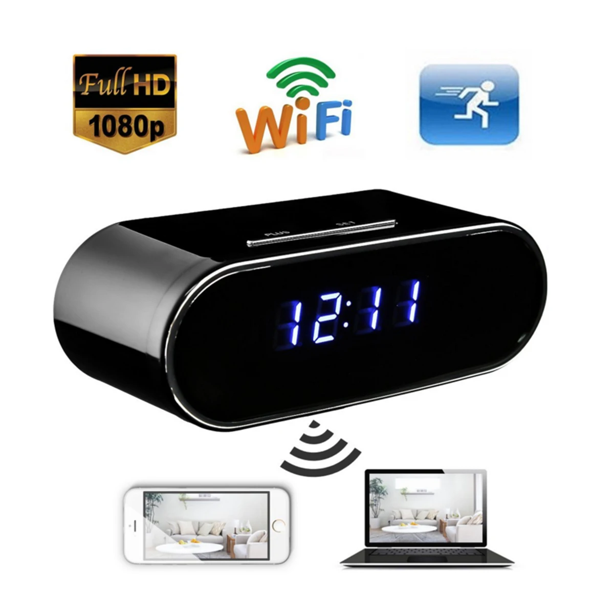 JRGK 1080P HD Часы камера wifi контроль скрытый ИК Ночная визуальная сигнализация видеокамера PK Z16 цифровые часы видеокамера мини DV DVR