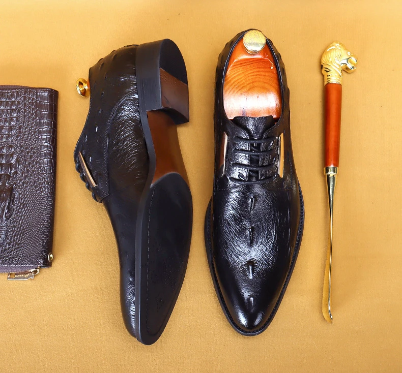 

Lacing Mens Formal Shoes Italian Genuine Leather Wedding Business Oxford Brogue Shoes Black Wine Red Pointed Toe Men Dress Shoe