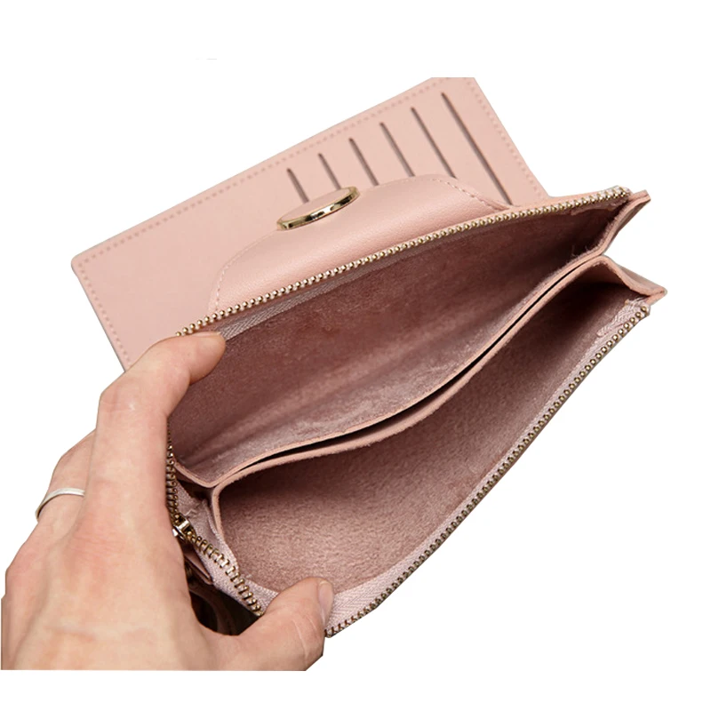 Women Wallets Female Leather Purse 2019 Fashion Brand Zipper Coin Wallet Cards Holder Ring Long Slim Purses Mobile Phone Bag | Багаж и