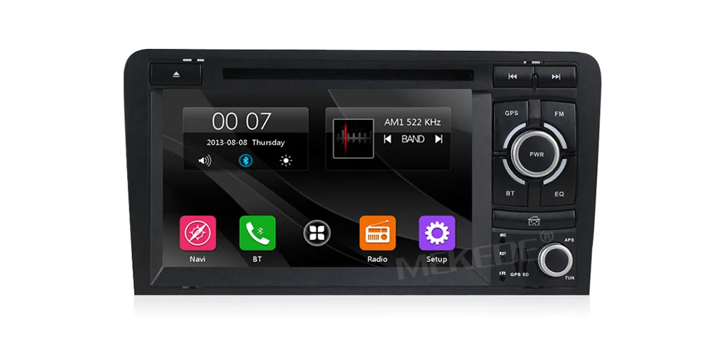 MEKEDE HD емкостный экран два Din 7 дюймов Автомобильный dvd-плеер для Audi/A3/S3 2002-2011 Canbus радио gps Bluetooth 1080P навигация