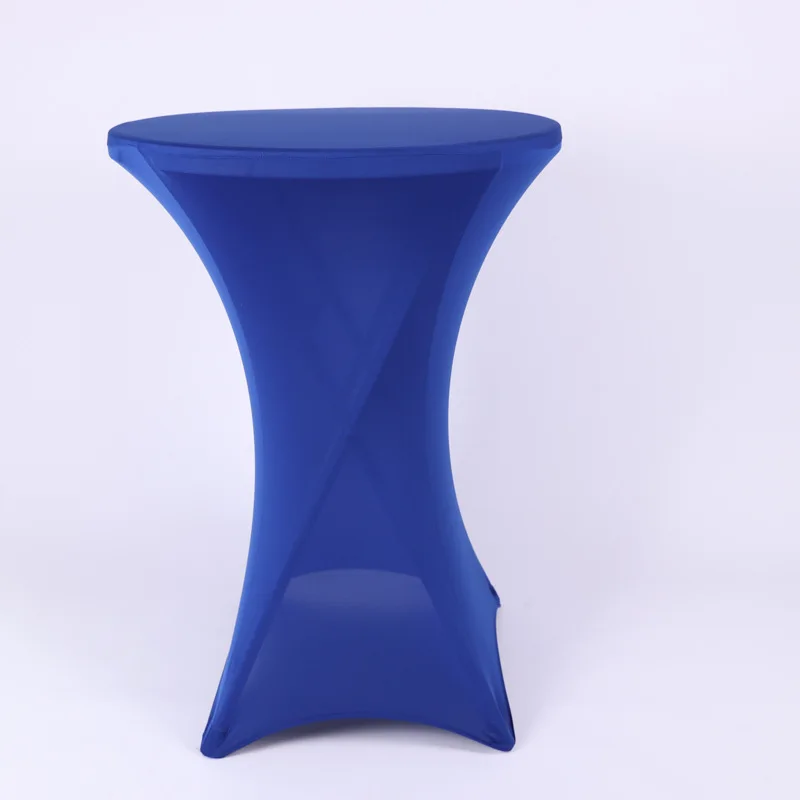 

60/70/80cm Diameter Stretch Spandex Round Tablecloth Cocktail Table Cloth Bar Hotel Wedding Party banquet Table Covers