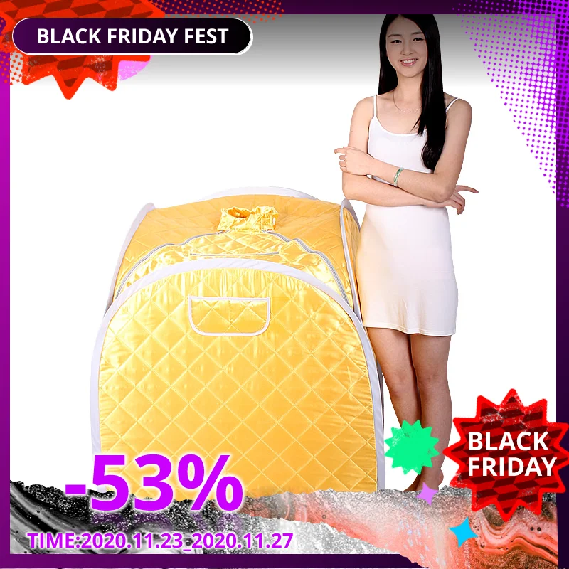 Желтая Паровая сауна портативная полезная для кожи инфракрасная паровой