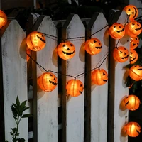 61020 led halloween pumpkin lantern string lights battery operated halloween 3d pumpkin lights indoor outdoor home decoration