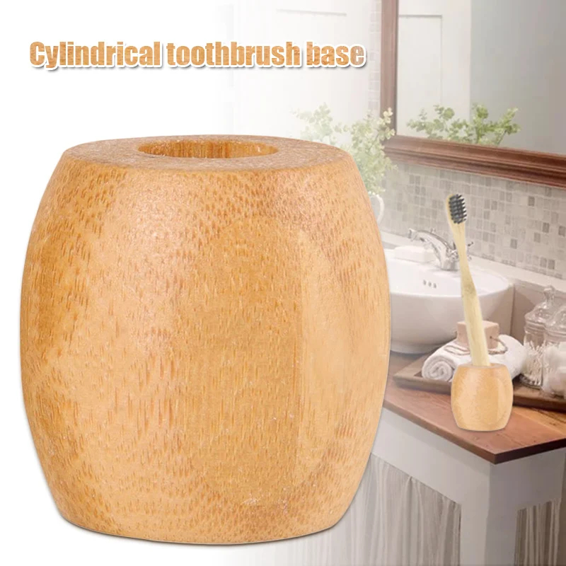 

Eco-friendly Bamboo Toothbrush Base Case Wooden Toothbrush Holder Tools BENL889