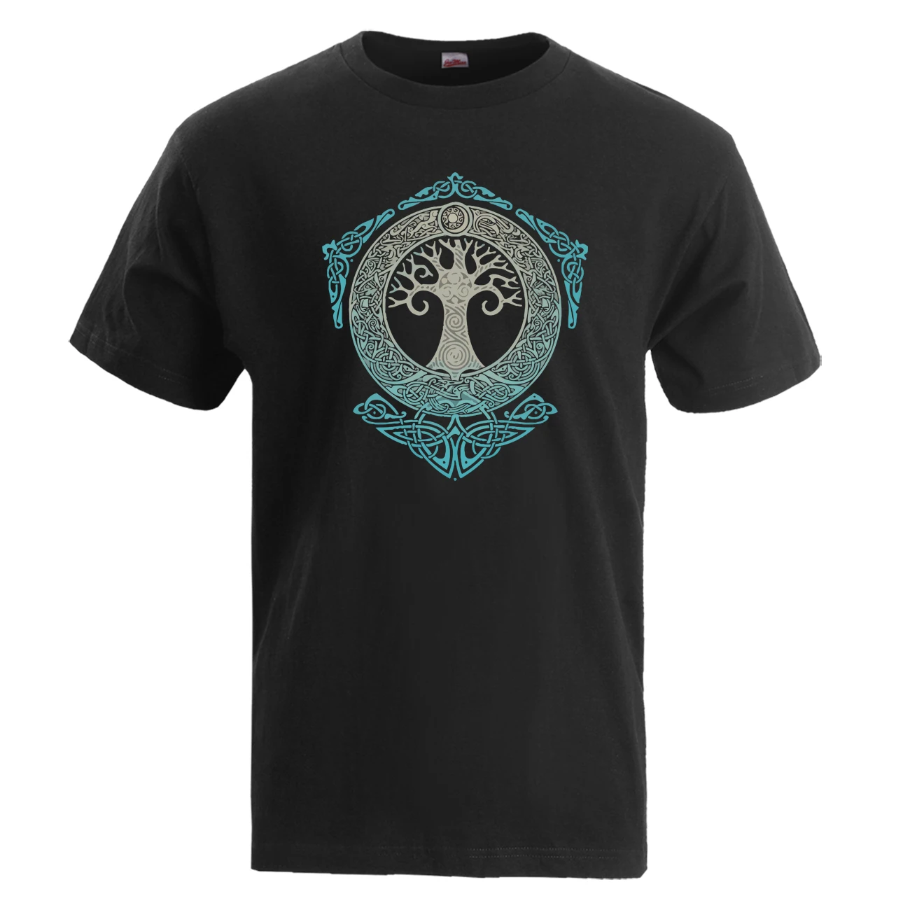Yggdrasil Древо жизни Футболка мужская 2019 Лето 3Xl больше размера d с коротким рукавом