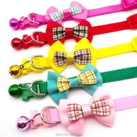 24pc pet dog collar adjustable buckles adjustable polyester dog collars pet collars with bowknot bells charm necklace strap