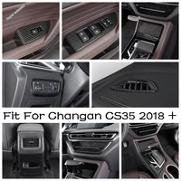 carbon fiber center control storage box sequins air conditioning ac vent outlet cover trim abs for changan cs35 2018 2020