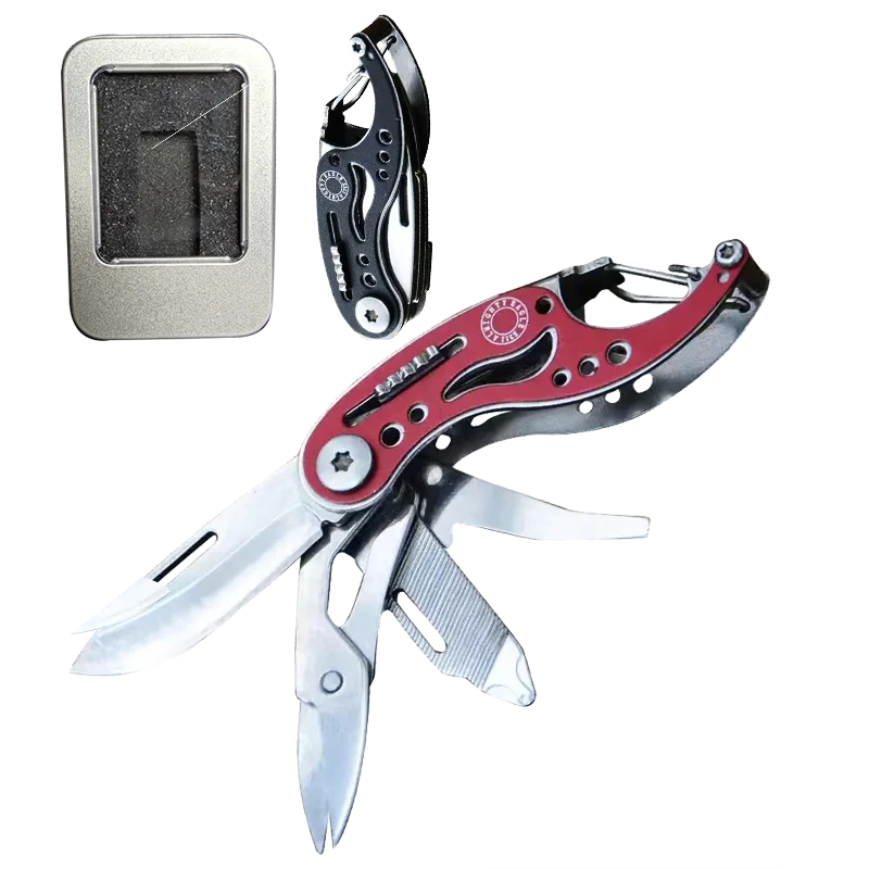 Многофункциональный складной нож с ножницами и карманной отверткой |