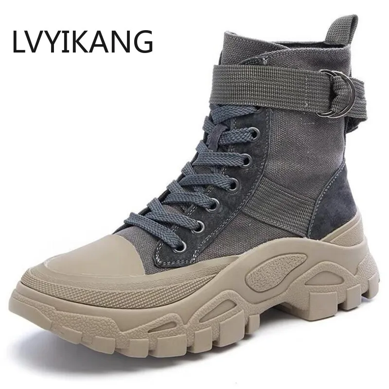 Женские ботинки на осень и зиму LVYIKANG 2019 повседневная женская обувь уличная
