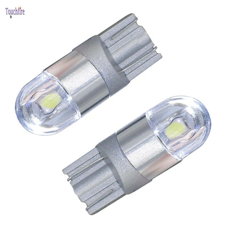 10 шт./лот автомобильная светодиодная лампа T10 12 В Canbus 194 W5W 3030 SMD для парковки