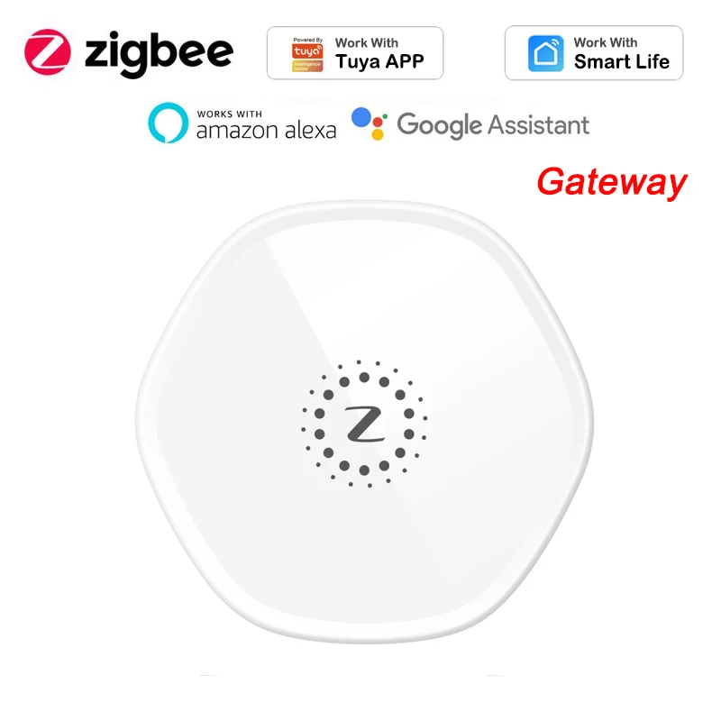 

Tuya ZigBee Gateway Smart Home Gateway WiFi Multi-function Device Linkage Central Control Host APP Smart Life Alexa Google Home