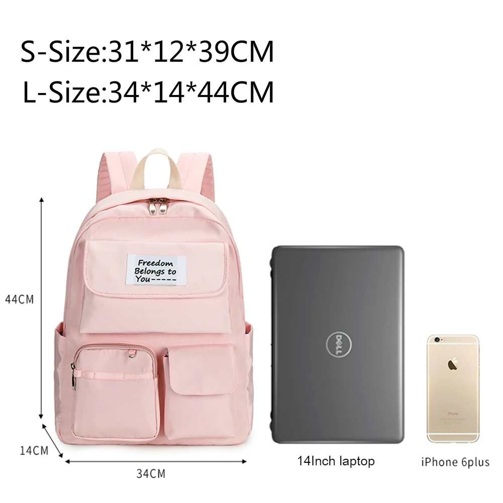 

MOTAORA Girl's Waterproof Nylon Schoolbag Large Capacity Fashion School bags For Student 2021 new Casual Travel Backpack Female