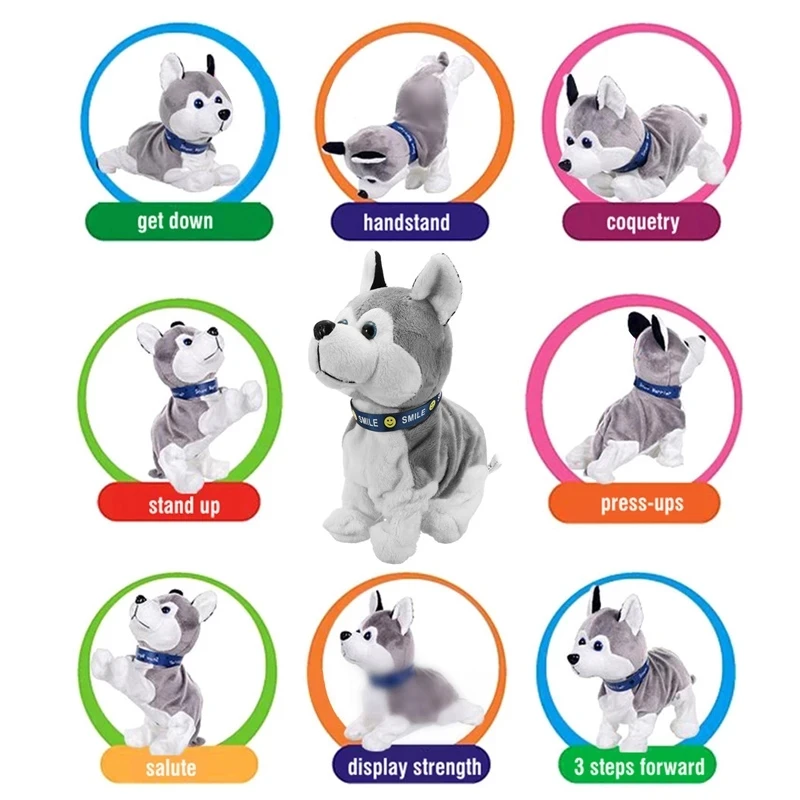 Электрическая собака со звуковым управлением Детские интерактивные игрушки