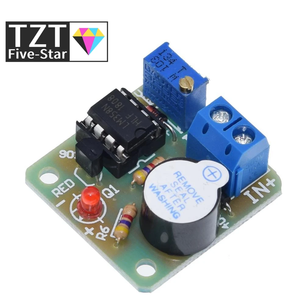 Завеса 12V LM358 аккумулятор звук светильник Сигнализация доска зуммер