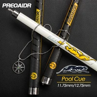 preoaidr 3142 bk series billiard pool cue rubber handle pool cues stick kit 12 75mm 11 5mm tip stick kit with extension