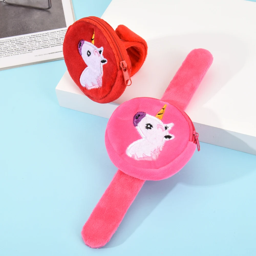 Романтические фланелевые браслеты Papa Circle с милым единорогом бумажником для