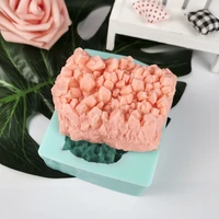 przy irregular ice cube mould silicone crystal stone soap molds fondant soap molds handmade mold clay resin candle mould