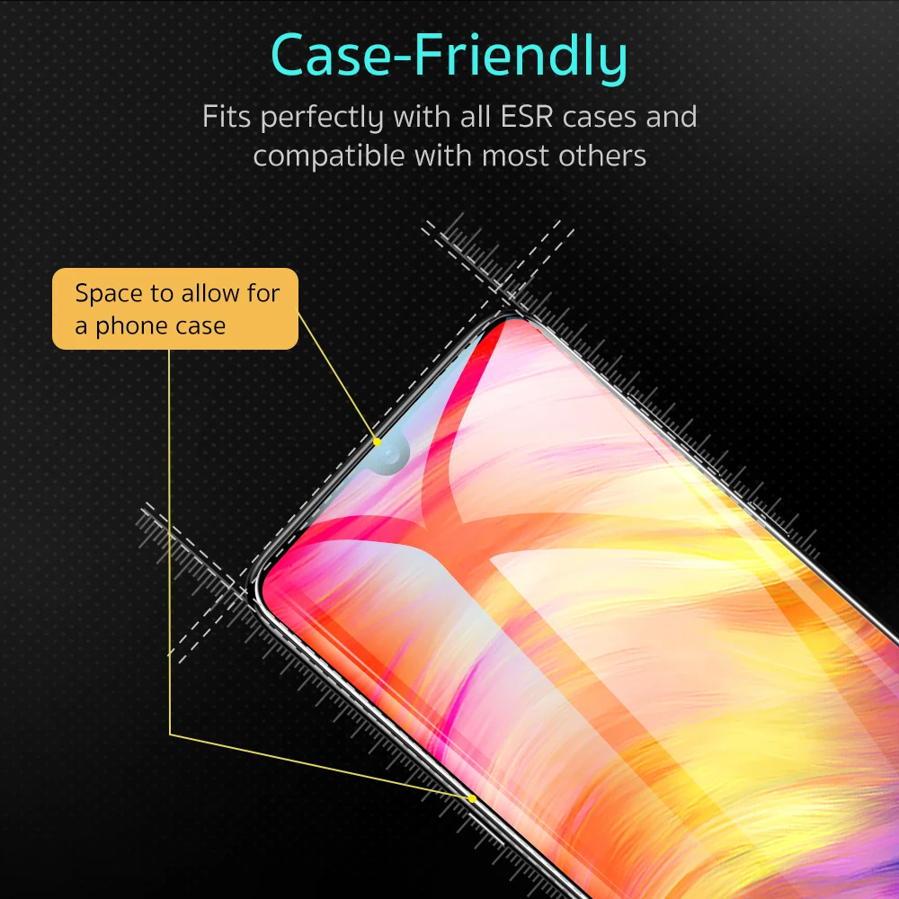 Защитное стекло ESR для Xiaomi Mix 2S Redmi Note 7 Pro 8 9 10 2s|Защитные стёкла и плёнки телефонов| |