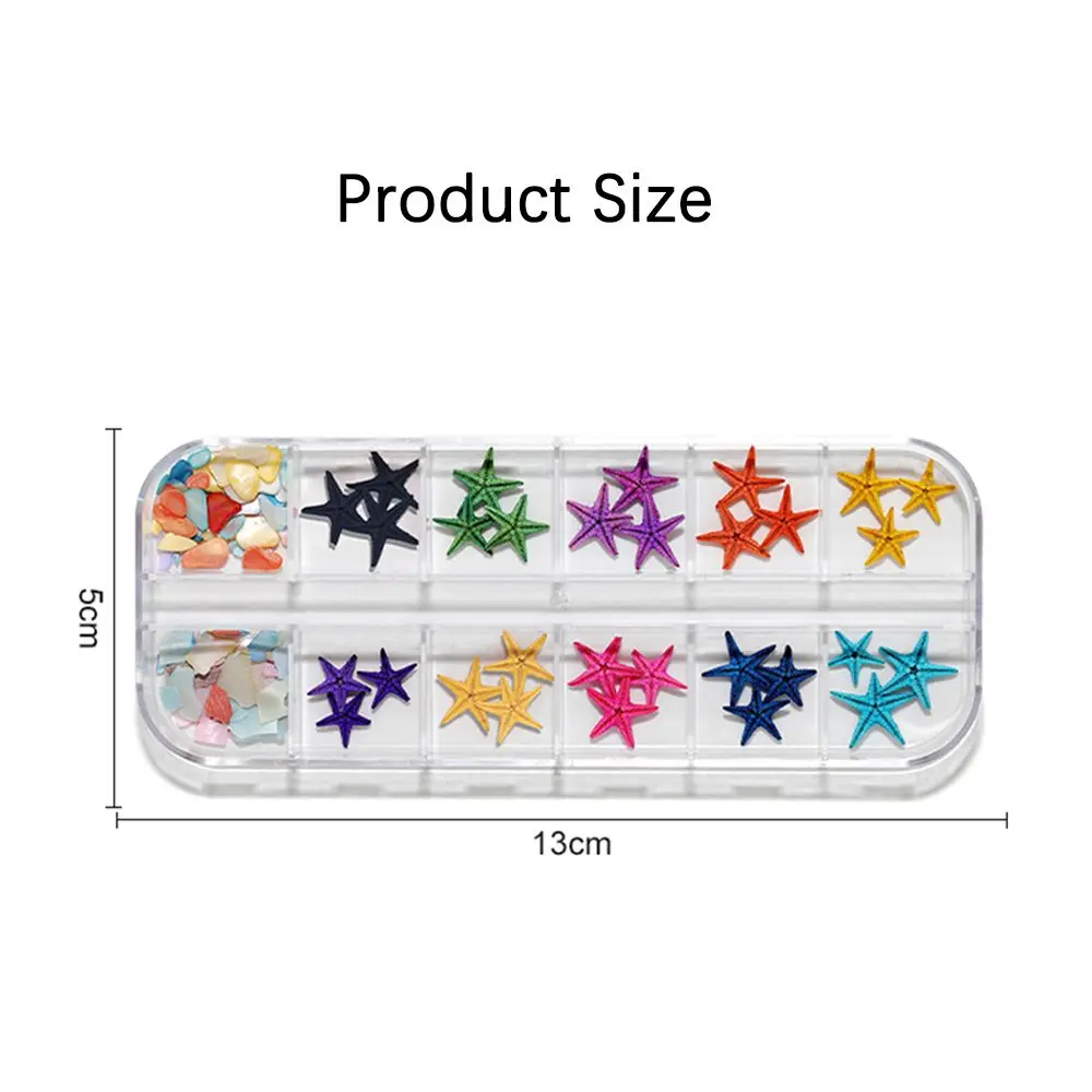 12 ячеек/коробка украшение для ногтей в морском стиле | Красота и здоровье