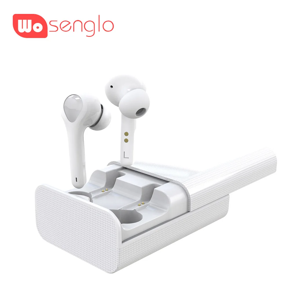 white TWS Bluetooth наушники 5,0 поддержка AAC SBC HD глубокий бас Беспроводные наушники с микрофоном вызова 3000 мАч зарядная коробка для iPhone huawei - Цвет: white