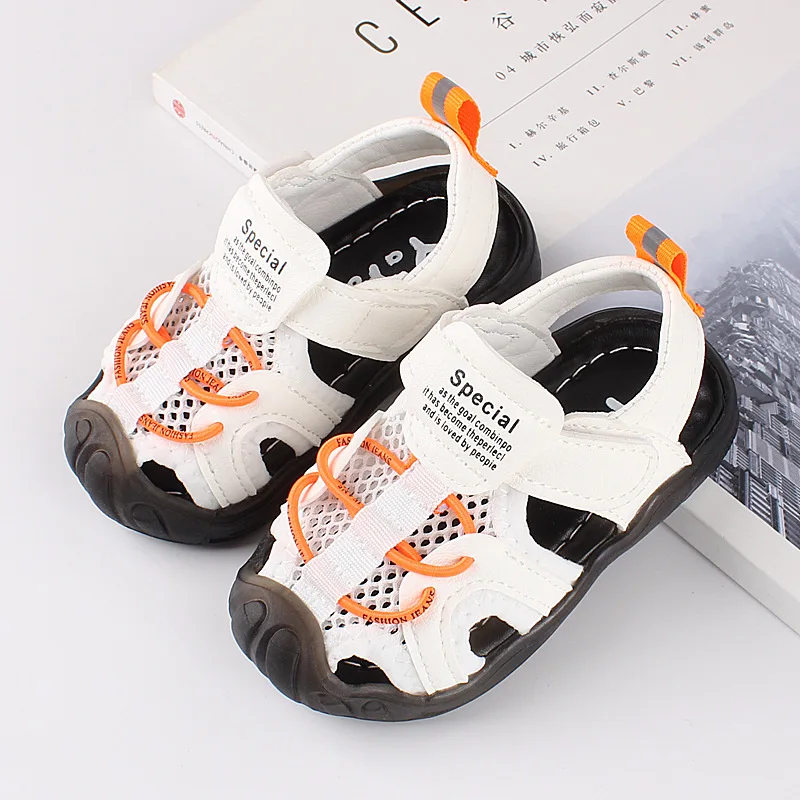 Сандалии Детские сетчатые дышащие мягкие для младенцев летняя обувь мальчиков
