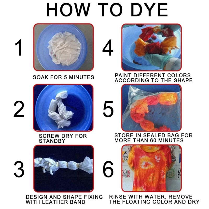 

DIY Tie Dyes Kit KidsTie Dyes Art Set Adults Fabrics Dye Paints Supplies 87HC