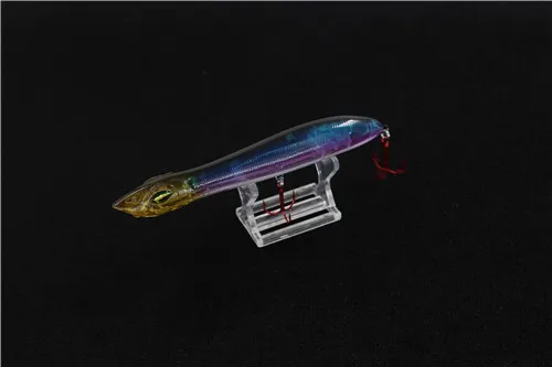 LFSL001B Le-Fish голова змеи 140 мм/25 г рыболовные приманки плавающий кренкбейт морской бас Щука приманка-карандаш Topwater Поппер с крючками VMC - Цвет: LFSL001B