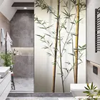 Наклейка на окна из бамбука, не клеящаяся