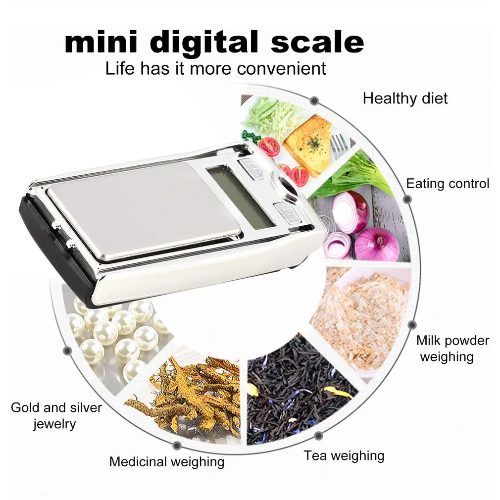 Цифровые карманные мини-весы точность 100 г 0 01