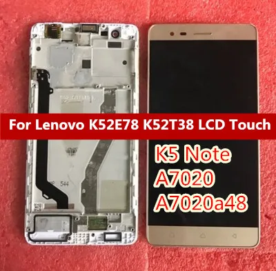 Черный белый золотой для Lenovo K5 Note A7020 A7020a48 K52t38 k52e78 Полный ЖК дисплей + дигитайзер