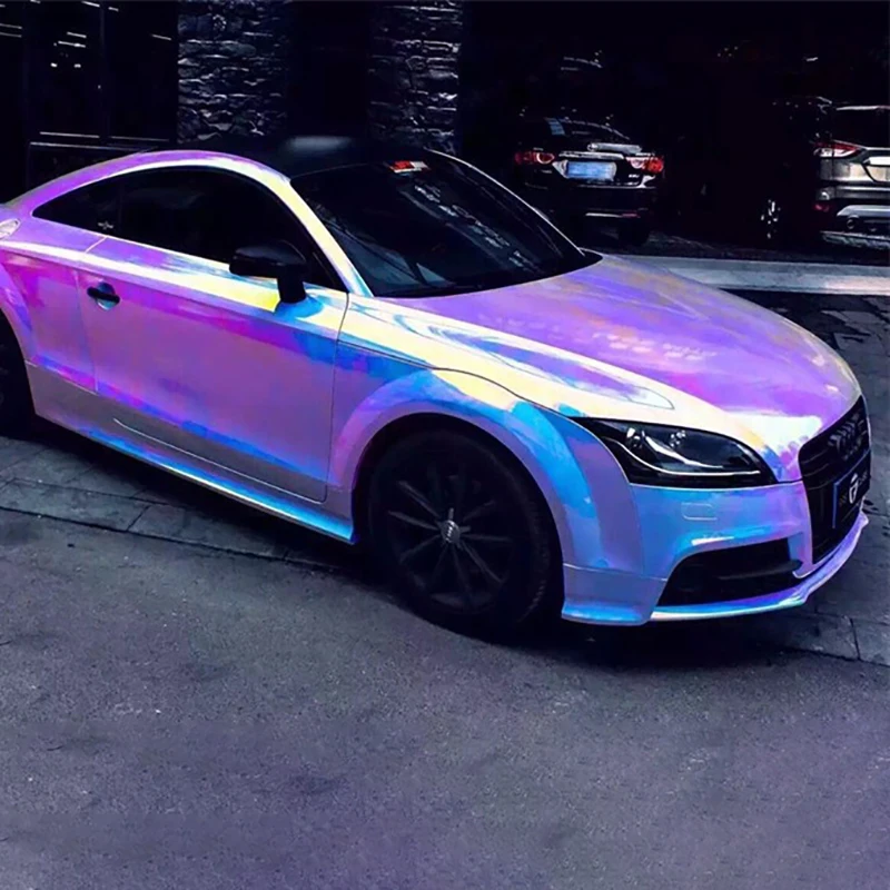 SUNICE пленка для кузова автомобиля хромированная Радужная голографическая
