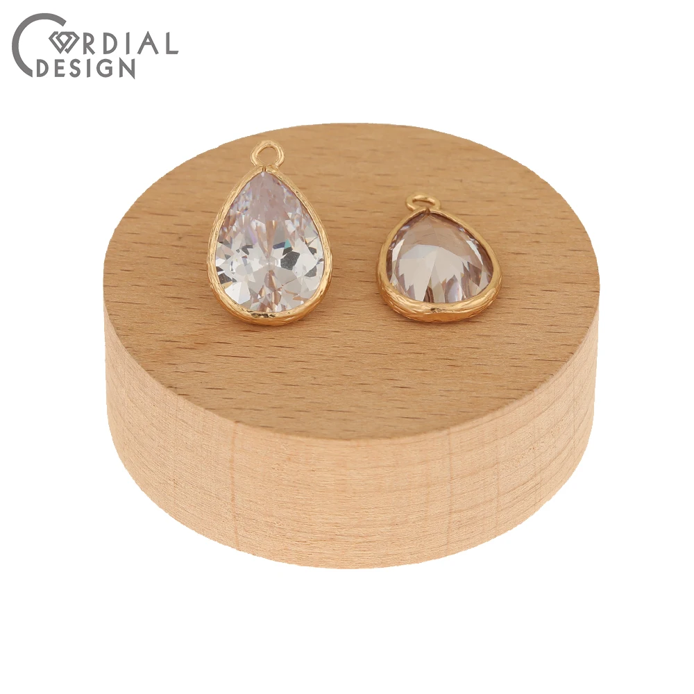 

Cordial Design 50Pcs 15*23MM Earrings Accessories/CZ Pendant/Earring Making/Hand Made/DIY Charms/Jewelry Findings & Components