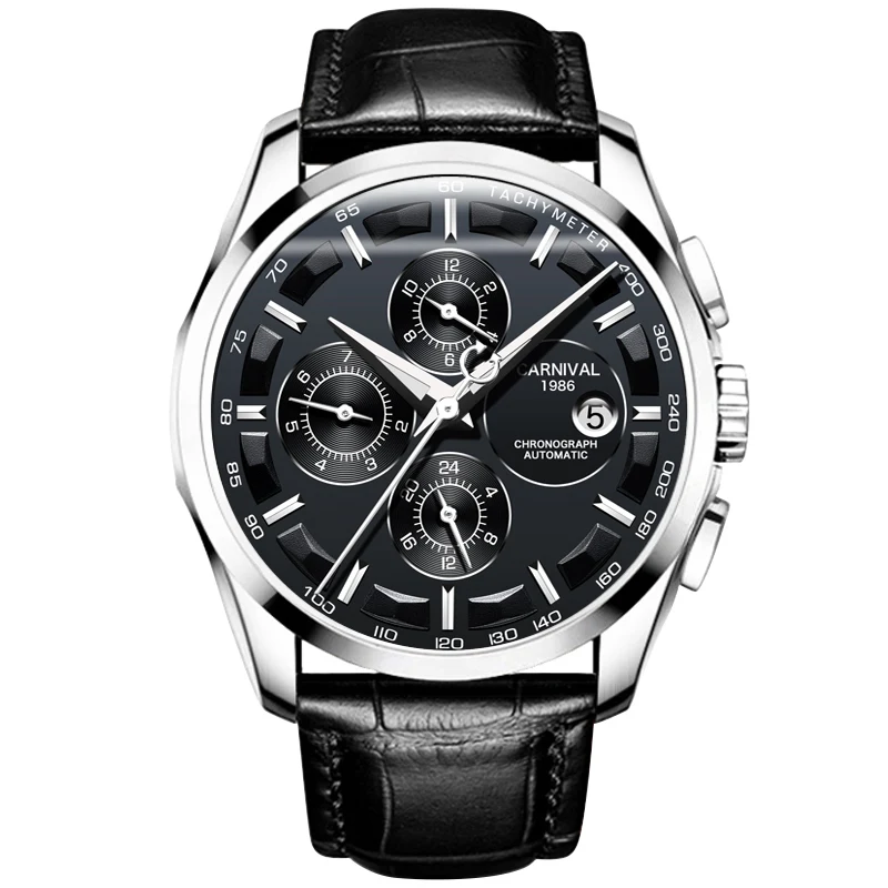 Man's Machinery Watch Fully Automatic Fashion Multifunctional Hollow-out Men's Watch