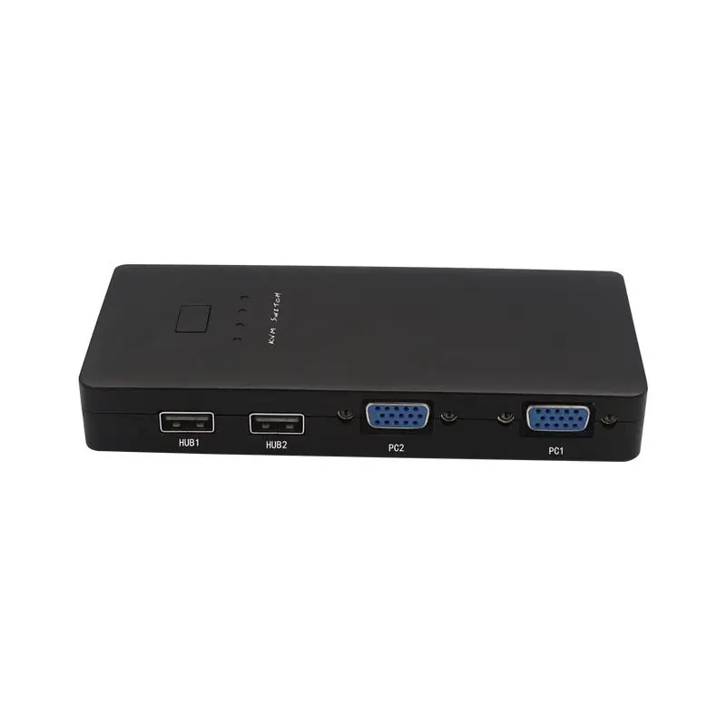 

Good quality 4 Port USB KVM Switch VGA Video Adapter Manual Switcher with USB Cables for Computer