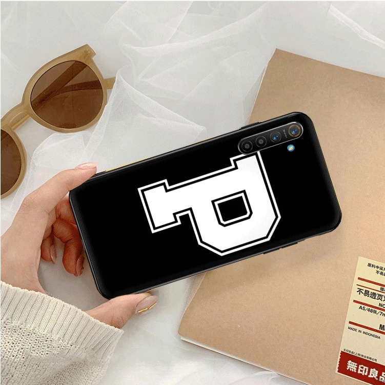 ТПУ для OPPO A1K A5 A9 A31 чехол телефона A91 F15 A8 A72 A52 X2 Pro A12 A92S Reno 3 2Z 10X Ace черный с буквами и