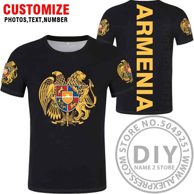 

ARMENIA t shirt free custom made name number photo black logo Men Tshirt Short Sleeve T-shirt Loose O-neck Summer Men’s Clothes