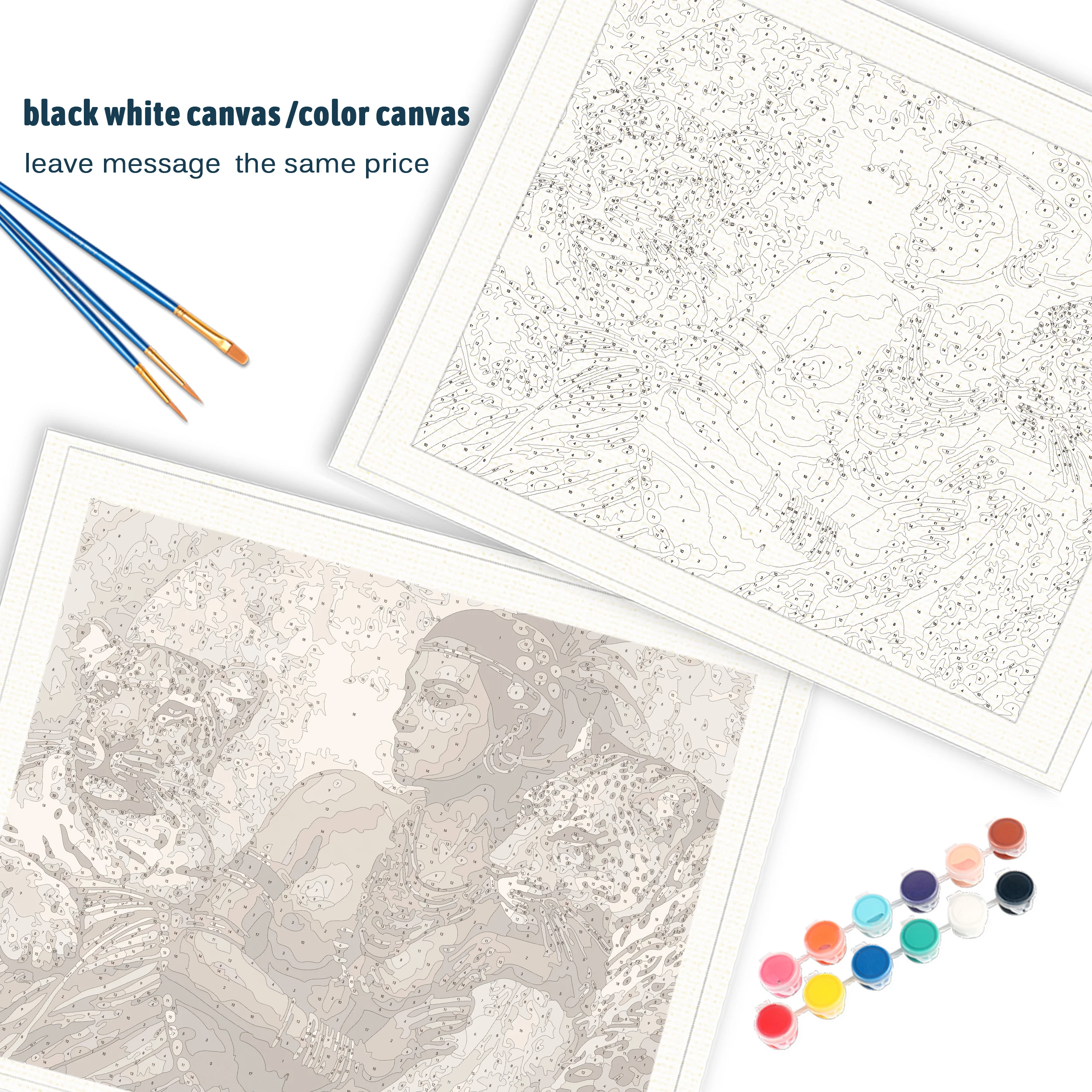 Набор для рисования по номерам на холсте без каркаса | Дом и сад