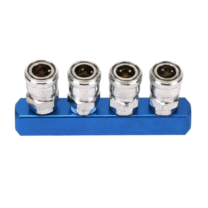 Проходной быстроразъемный соединитель для пневматического шланга в