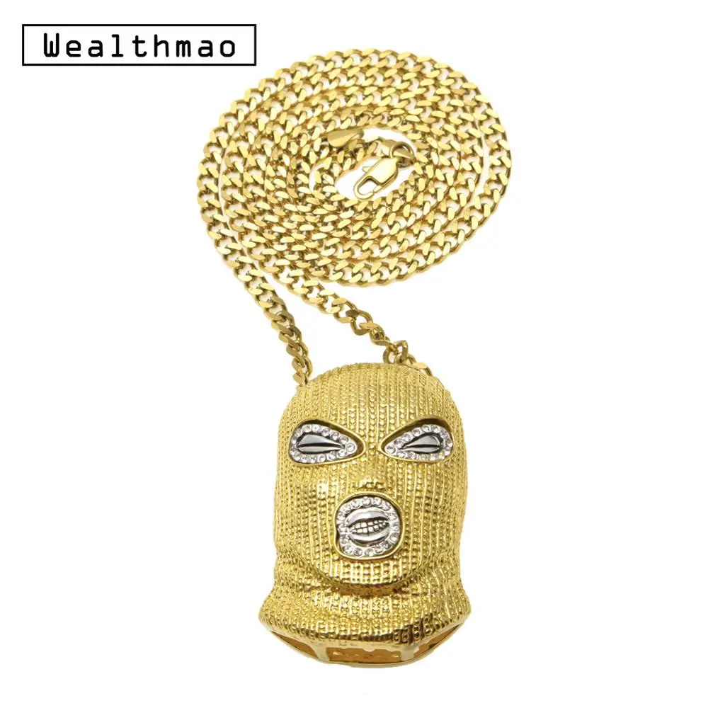 Подвеска в стиле хип хоп CSGO ожерелье панк кубинская цепочка блестящие стразы