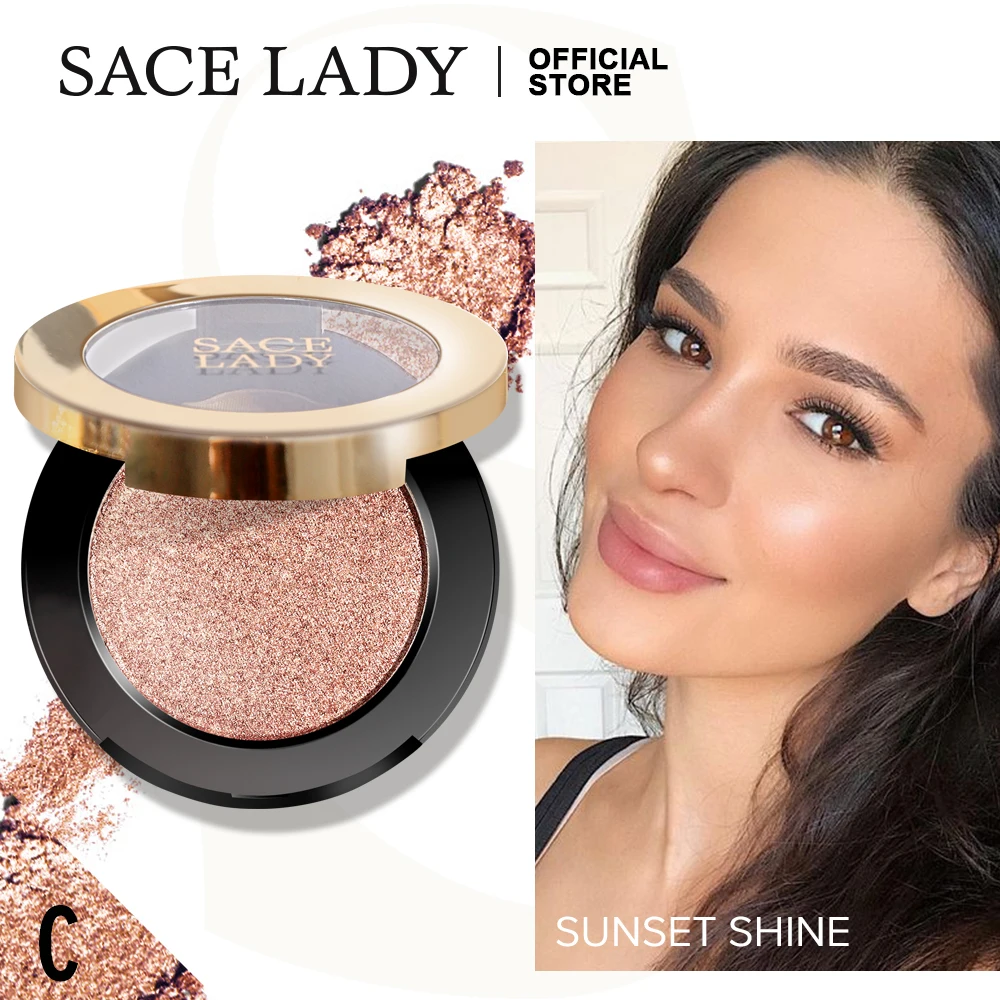 

SACE LADY Highlighter Powder Glitter Palette Makeup Glow Face Shimmer Illuminator Make Up Highlight Pallete Cosmetics Wholesale