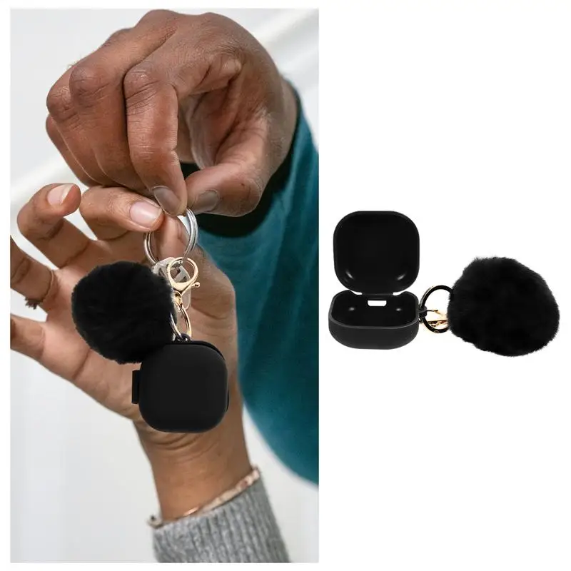 

Lovely Wireless Earphone Cover with Key Chain Compatible for Galaxy Buds Live