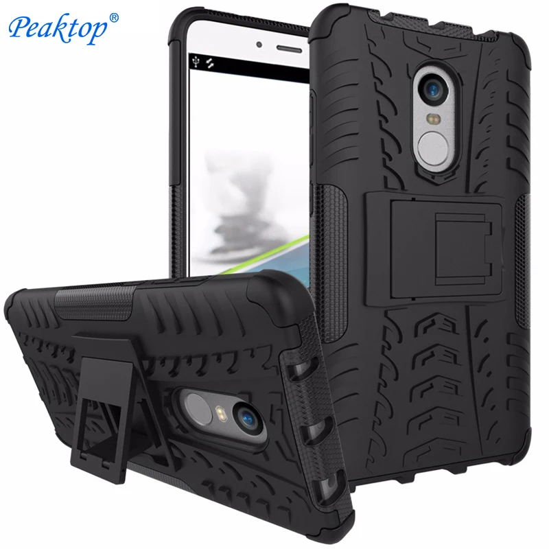 Чехол для Xiaomi Redmi Note 4X 4 Global прочный двухслойный противоударный чехол-подставка