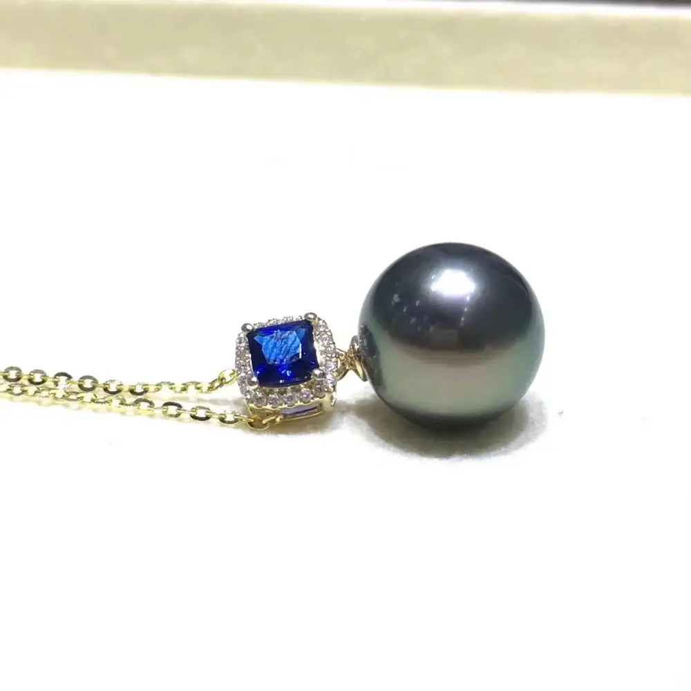 

HOT Fashion 18K Yellow Gold Pendant Mountings Settings AU750 Jewelry Findings for Pearls Coral Agate Crystal Beads Stones