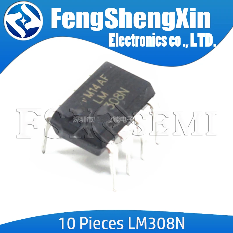 10 шт./лот LM308N DIP-8 LM308 308N IC | Электронные компоненты и принадлежности